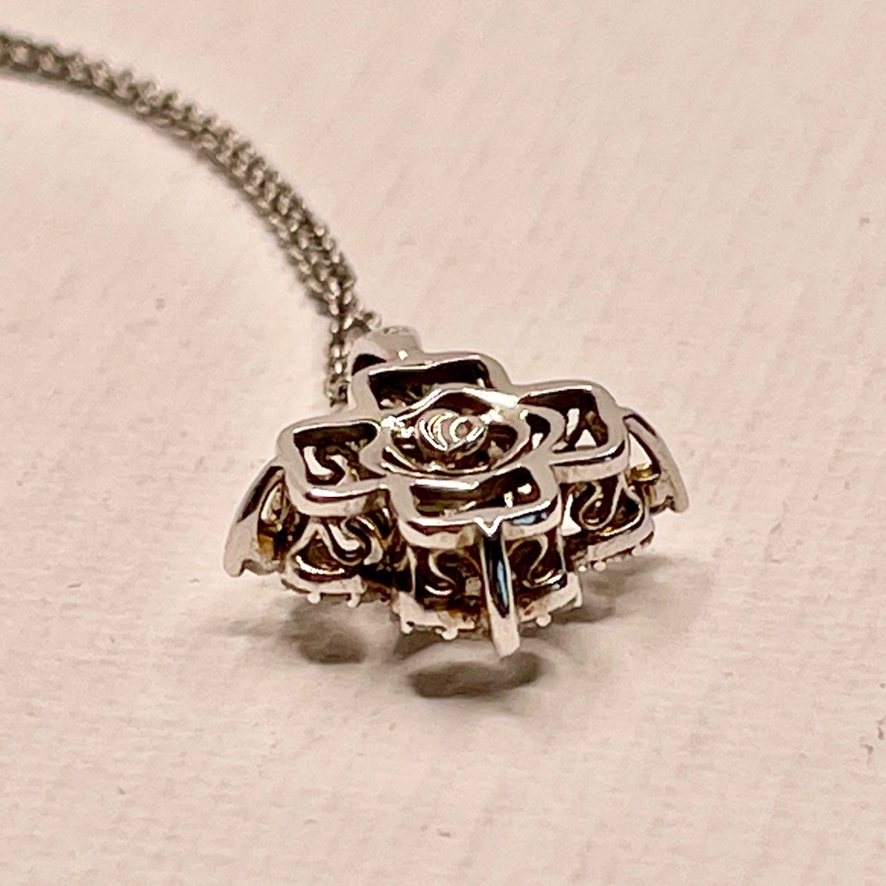 Sterling Silver Diamond Pendant Necklace (1/3 ct. tw.) - Picture 14 of 16